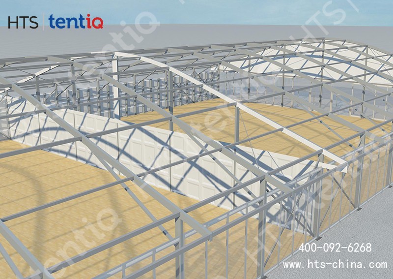 這座篷房空間容納近3000人，抗風達12級可輕松承接各種活動