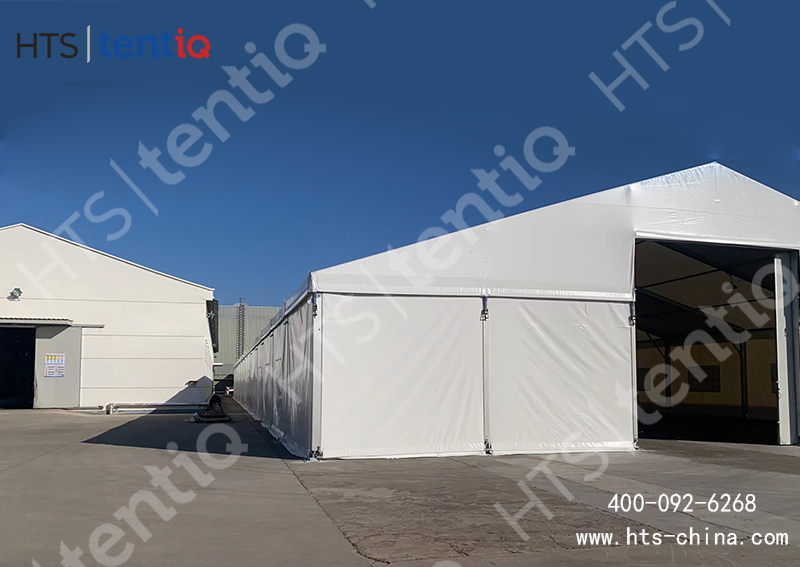 現(xiàn)有廠房不能再擴(kuò)建，用鋁合金工業(yè)倉庫篷房能快速解決