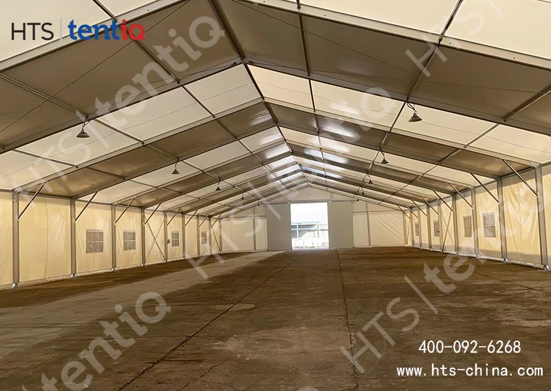 現(xiàn)有廠房不能再擴(kuò)建，用鋁合金工業(yè)倉庫篷房能快速解決