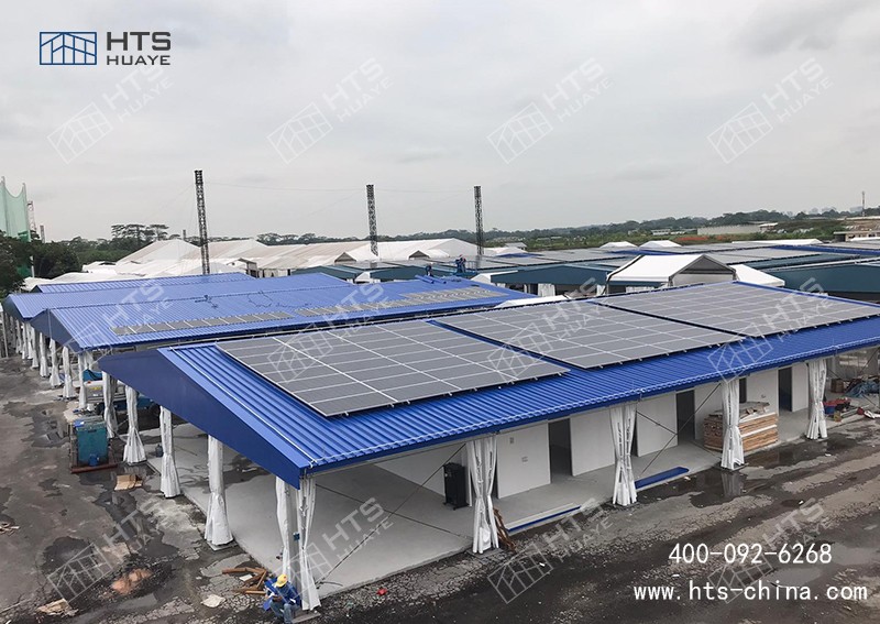 籃球場(chǎng)光伏棚降低屋面上作業(yè)量，達(dá)到快速高效組裝