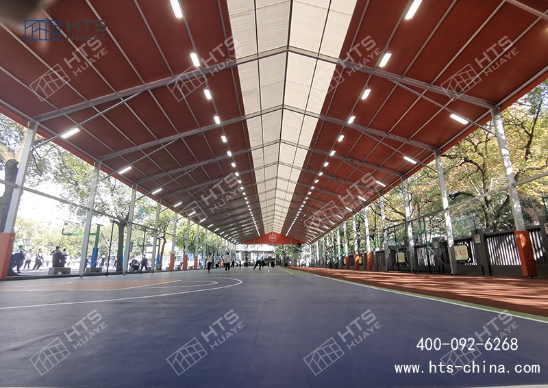 體育場館篷房讓校園的每一處角落都能成為活力與智慧的迸發之地