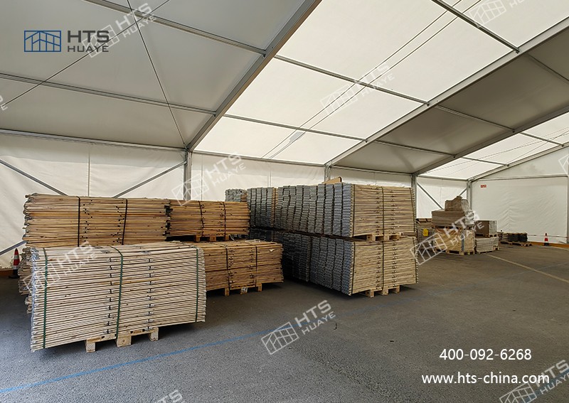 成功打造一座鋁合金倉庫篷房，有效滿足了宜家精密部件臨時倉儲的迫切需求