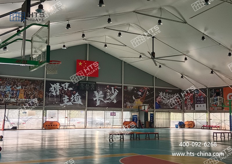 室外籃球場篷房為企業、校園、社區等場景快速落地運動設施提供了全新可能