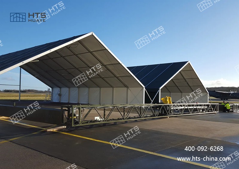 鋁合金可拆卸機庫篷房為航空運營提供了更具性價比的設施選擇