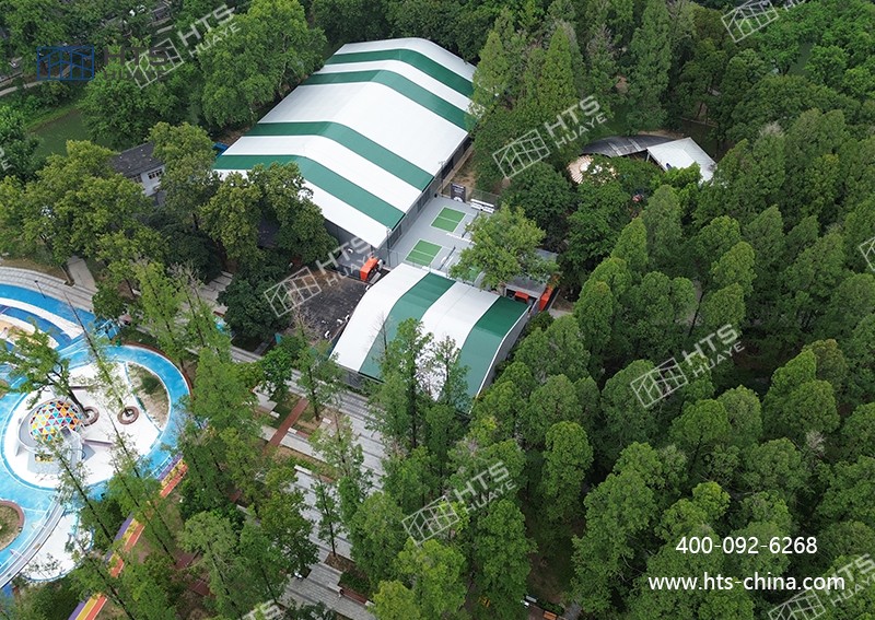 華燁海特斯匹克球館篷房實(shí)現(xiàn)周級(jí)交付，施工周期縮短 70%